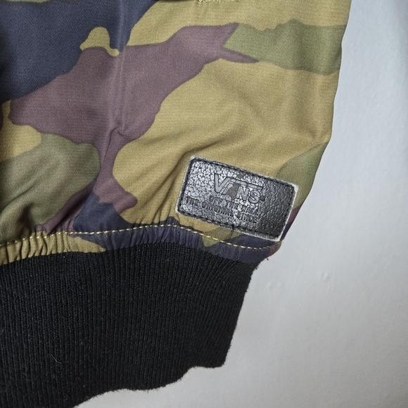 Vans Off The Wall Kilroy Hooded MTE Bomber Camo Jacket Mens size L - Picture 7 of 13